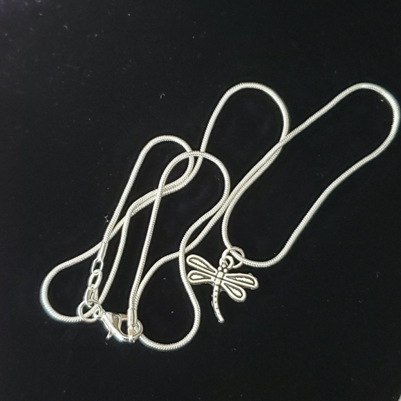 Dragonfly  18" \ .925 Sterling Silver Neck… - Picture 2 of 2